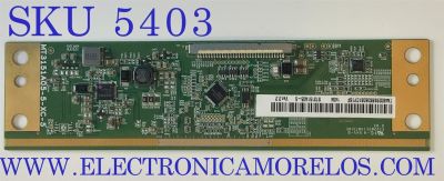 T-CON PARA TV KODAK / NUMERO DE PARTE 3429140001 / MT3151A05-5-XC-5 / TA480239BS06061CY1SF / MODELO 32E200S / TARJETA PARA PARTES 